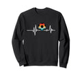 Soccer Heartbeat Soccer Ball Sweatshirt - Unique Graphic for Adults - T-Shirt, Sweatshirt, Hoodie