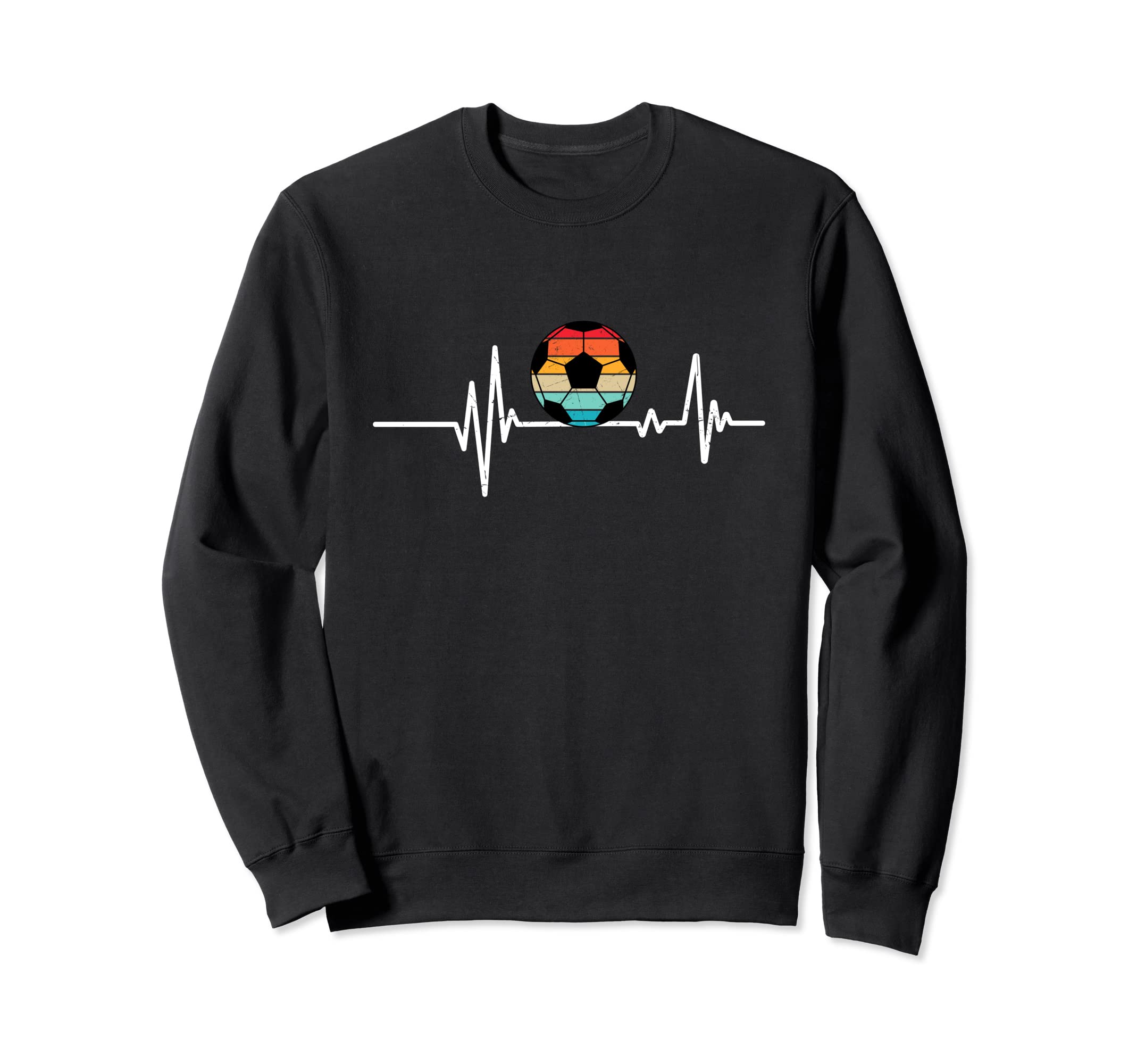 Soccer Heartbeat Soccer Ball Sweatshirt - Unique Graphic for Adults - T-Shirt, Sweatshirt, Hoodie