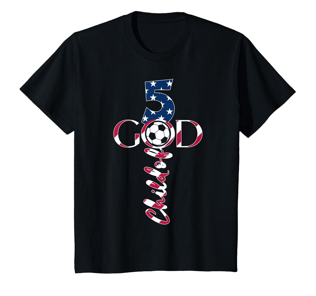 Jesus 5 Years Child God Soccer 5Th T-Shirt - Aesthetic Graphic for Adults - T-Shirt, Sweatshirt, Hoodie