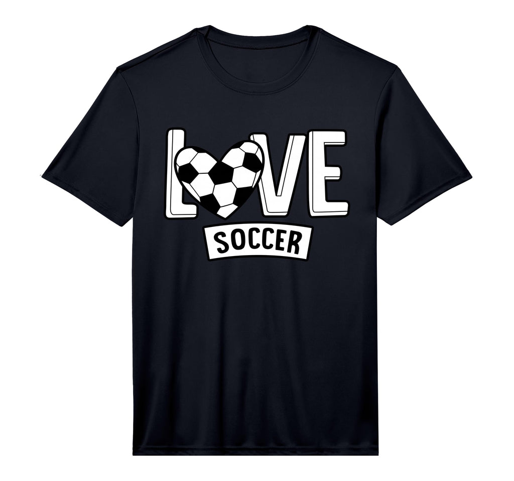 Love Soccer Funny Hearty Soccer Field T-Shirt - Custom Art Print Men Women - T-Shirt, Sweatshirt, Hoodie