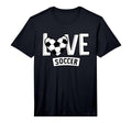 Love Soccer Funny Hearty Soccer Field T-Shirt - Custom Art Print Men Women - T-Shirt, Sweatshirt, Hoodie