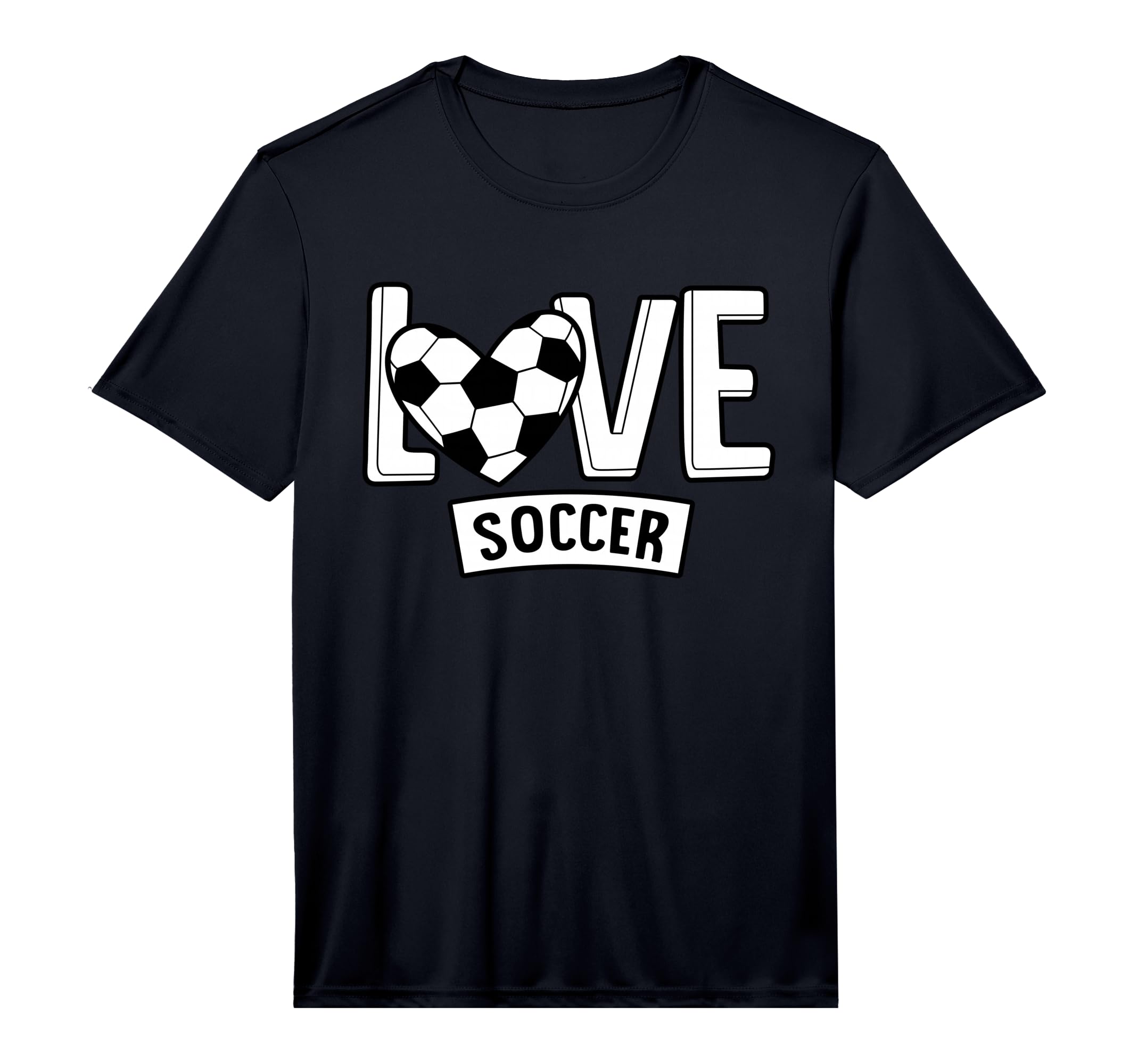 Love Soccer Funny Hearty Soccer Field T-Shirt - Custom Art Print Men Women - T-Shirt, Sweatshirt, Hoodie