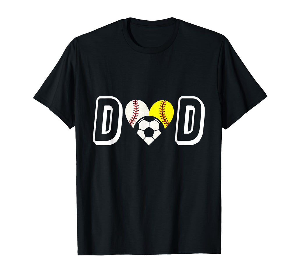 Dad Baseball Softball Soccer T-Shirt - Trendy Graphic for Adults - T-Shirt, Sweatshirt, Hoodie