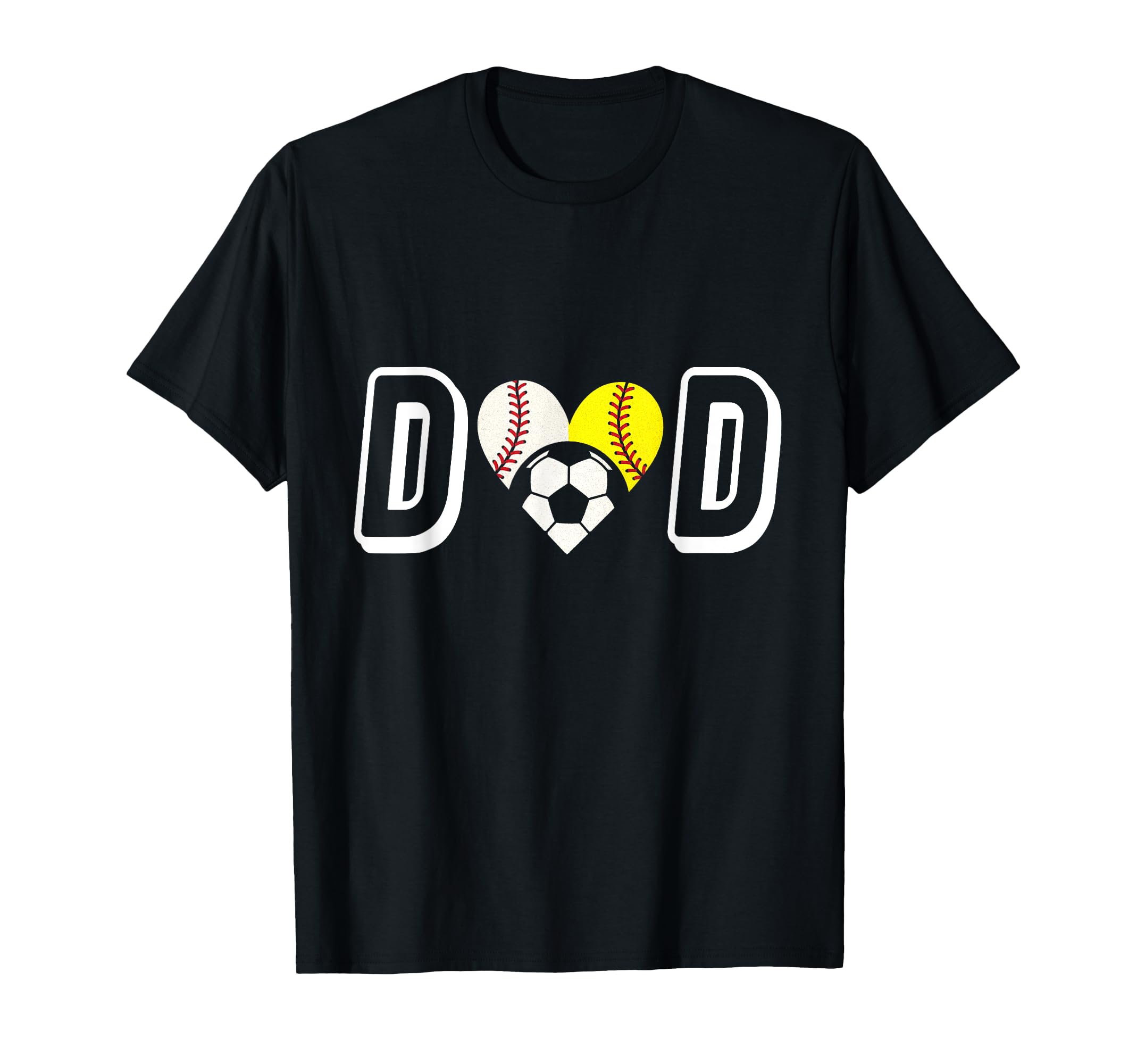 Dad Baseball Softball Soccer T-Shirt - Trendy Graphic for Adults - T-Shirt, Sweatshirt, Hoodie