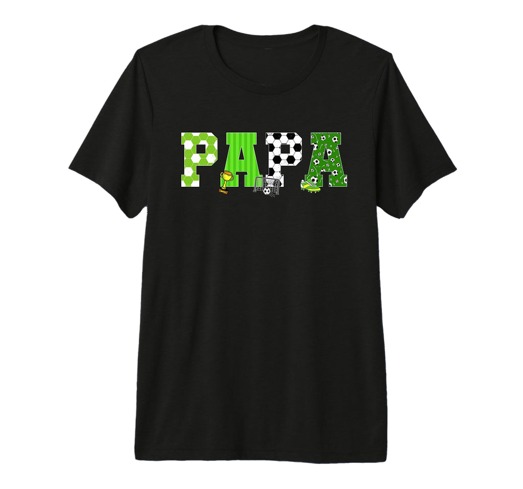 Mens Soccer Papa Birthday Party Soccer T-Shirt - Aesthetic Graphic Unisex - T-Shirt, Sweatshirt, Hoodie
