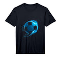 Dynamic Blue Soccer Ball T-Shirt - Casual Everyday Wear Men Women - T-Shirt, Sweatshirt, Hoodie