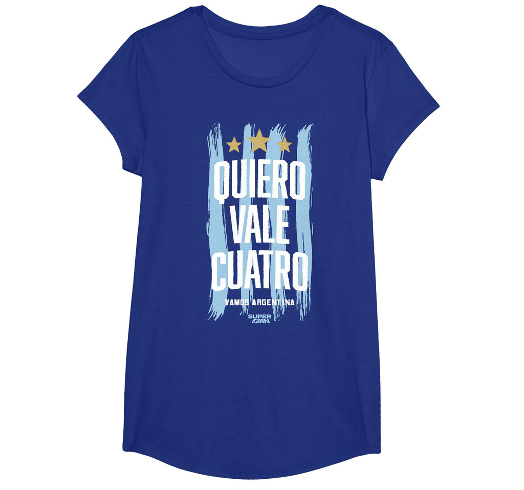 Superfan Argentina I Want Vale Cuatro T-Shirt - Unique Graphic Men Women - T-Shirt, Sweatshirt, Hoodie