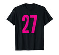 Number 27 Distressed Sport Team Player T-Shirt - Aesthetic Graphic Unisex - T-Shirt, Sweatshirt, Hoodie