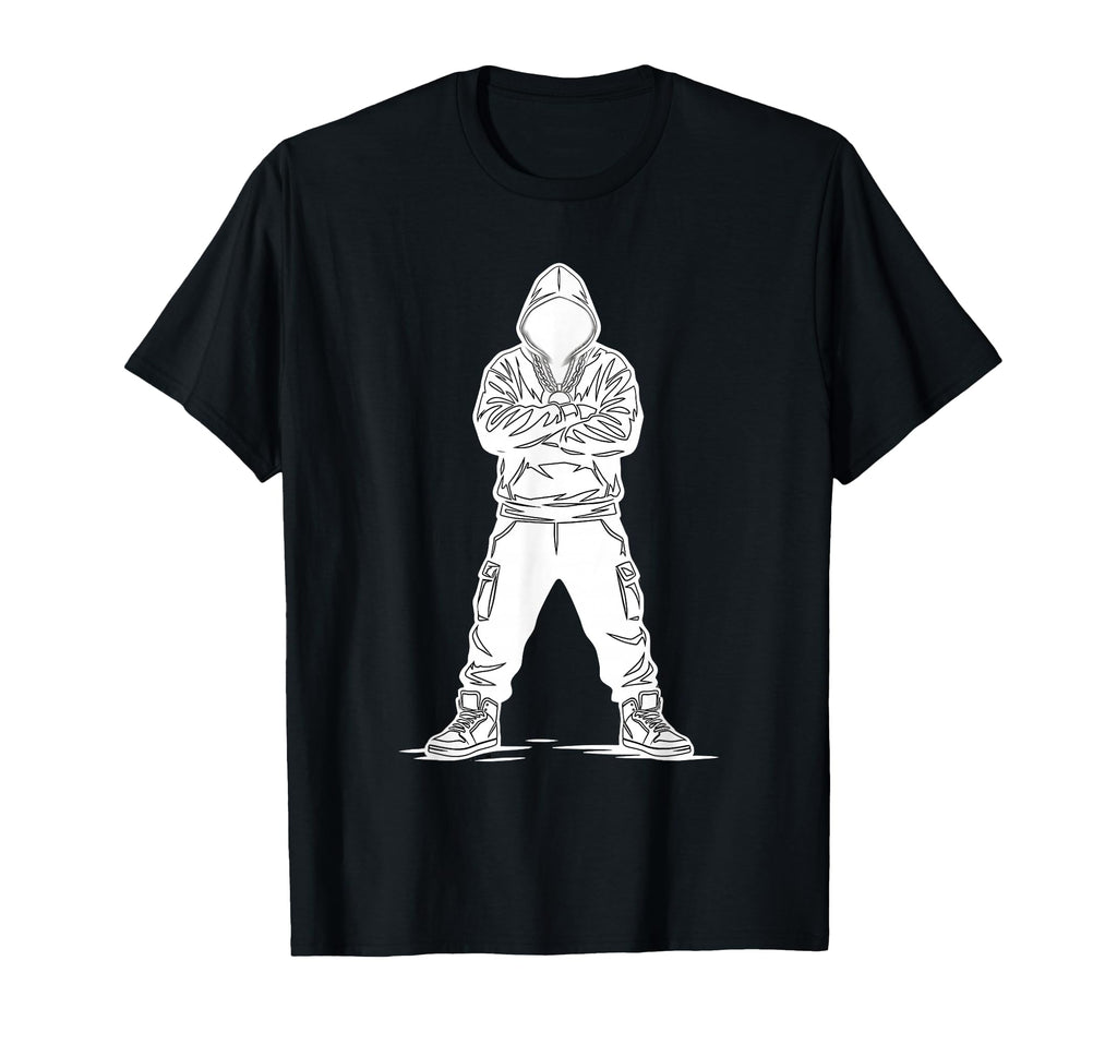 Old School Hip Hop Hodded Vibe T-Shirt - Trendy Graphic Men Women - T-Shirt, Sweatshirt, Hoodie