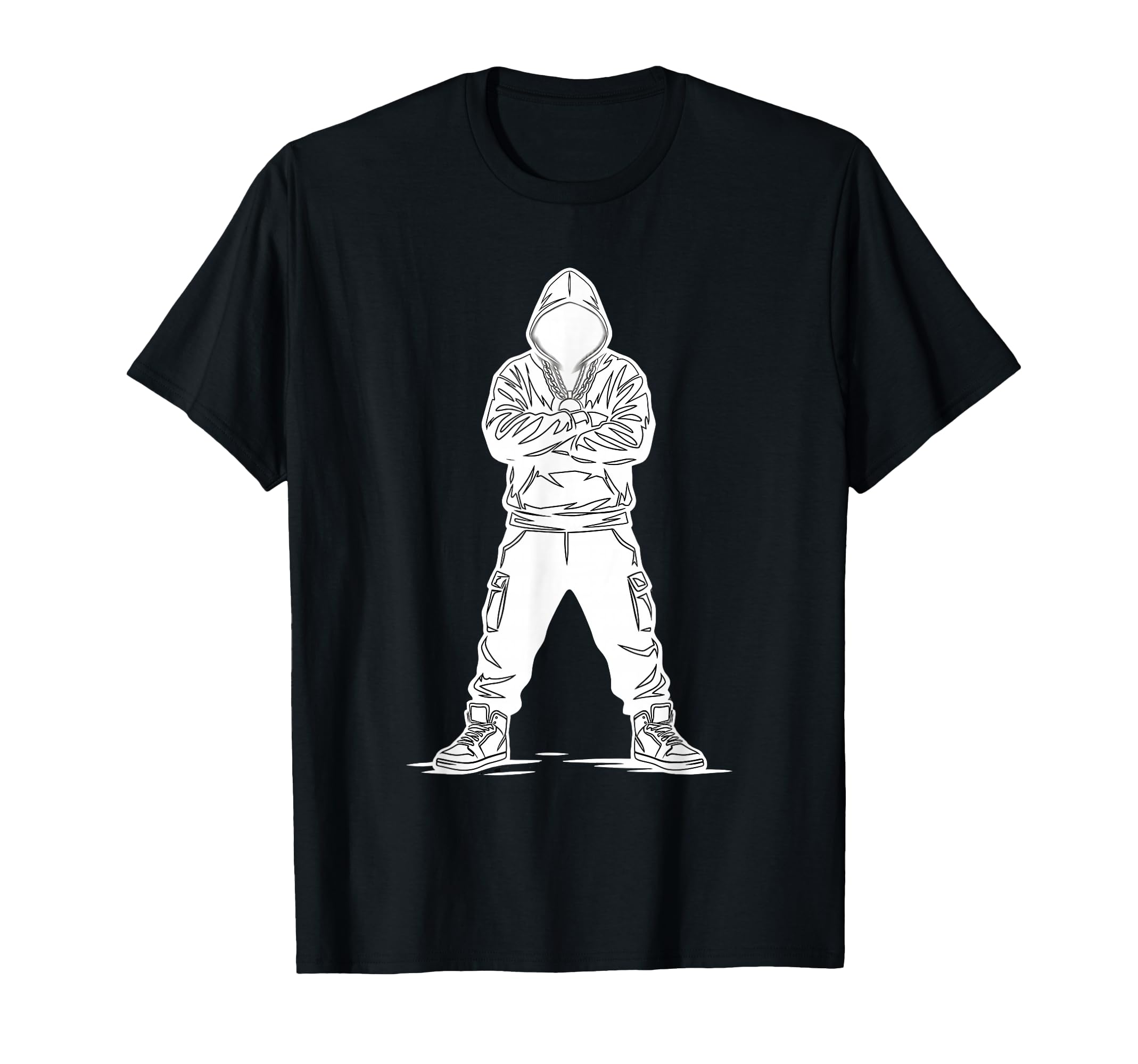 Old School Hip Hop Hodded Vibe T-Shirt - Trendy Graphic Men Women - T-Shirt, Sweatshirt, Hoodie