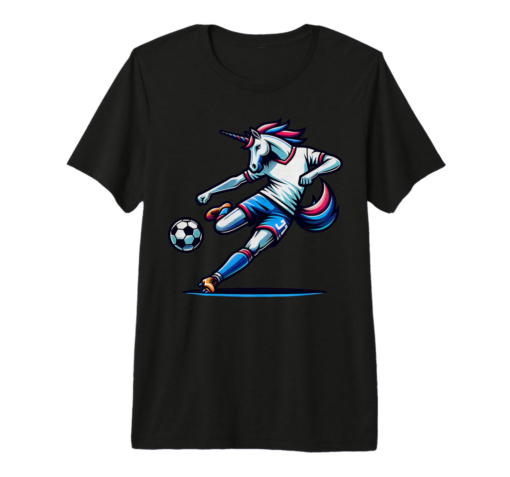 Footballer Unicorn Fans Soccer Team T-Shirt - Custom Art Print Men Women - T-Shirt, Sweatshirt, Hoodie