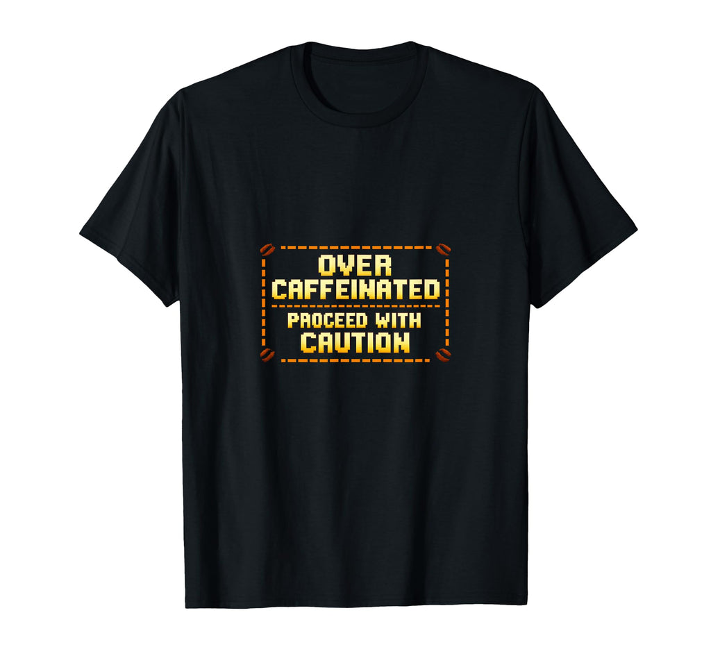 Funny Coffee Lover Pixel Arcade T-Shirt - Aesthetic Graphic for Adults - T-Shirt, Sweatshirt, Hoodie