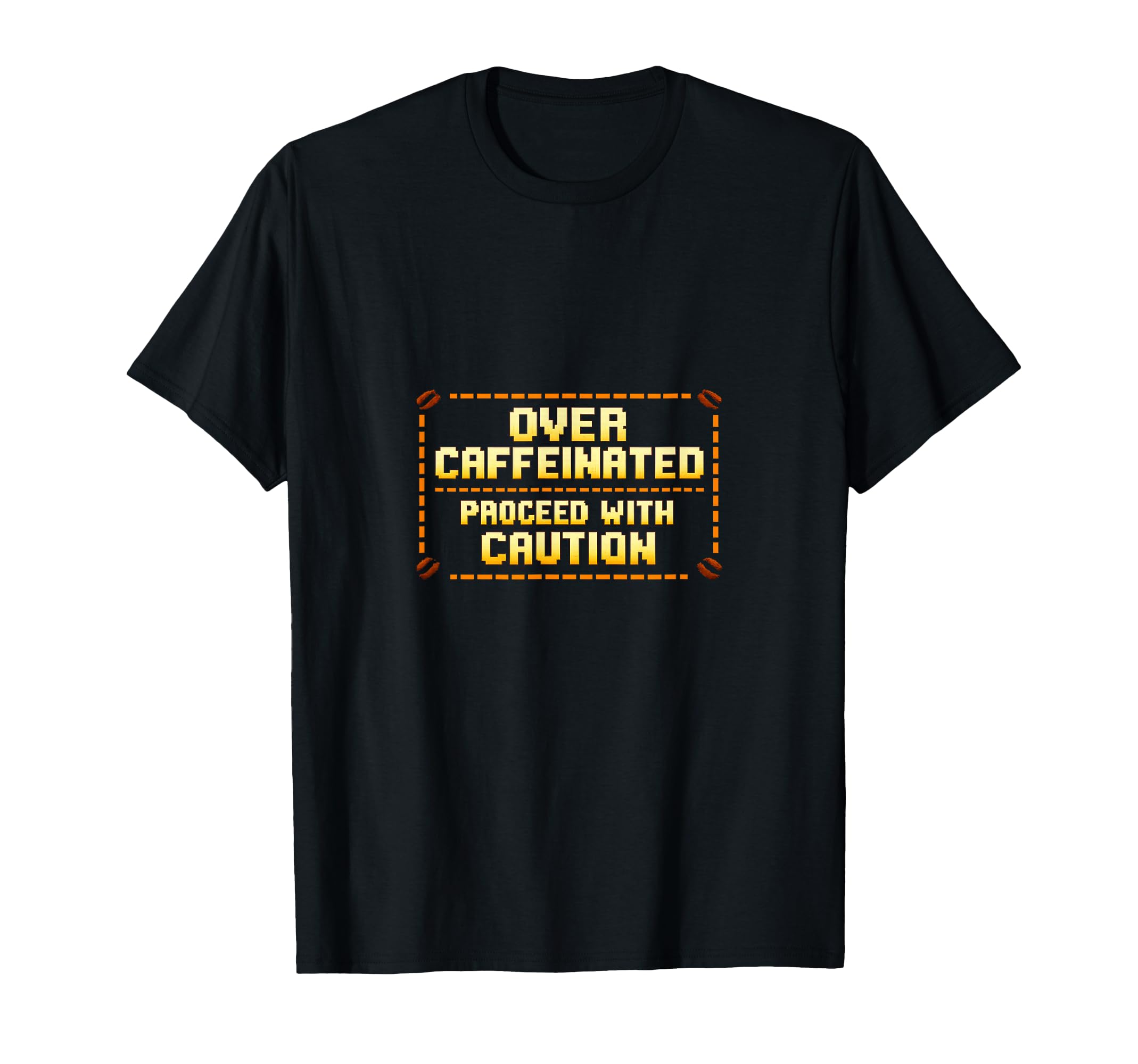 Funny Coffee Lover Pixel Arcade T-Shirt - Aesthetic Graphic for Adults - T-Shirt, Sweatshirt, Hoodie