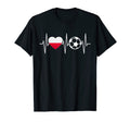 Poland Soccer Flag Heart Polish T-Shirt - Custom Art Print for Adults - T-Shirt, Sweatshirt, Hoodie