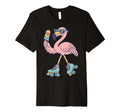 Flamingo Roller Skates Summer 80S Ice Cream T-Shirt - Trendy Graphic Unisex - T-Shirt, Sweatshirt, Hoodie