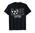 Love Soccer Funny Hearty Soccer Field T-Shirt - Custom Art Print Unisex - T-Shirt, Sweatshirt, Hoodie