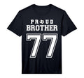 Number 77 Custom Proud Soccer Futbol T-Shirt - Minimalist Print Unisex - T-Shirt, Sweatshirt, Hoodie