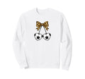 Soccer Coquette Leopard Sweatshirt - Casual Everyday Wear for Adults - T-Shirt, Sweatshirt, Hoodie