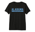 Alabama Soccer Sky Blue Text Tri Blend T-Shirt - Custom Art Print Men Women - T-Shirt, Sweatshirt, Hoodie