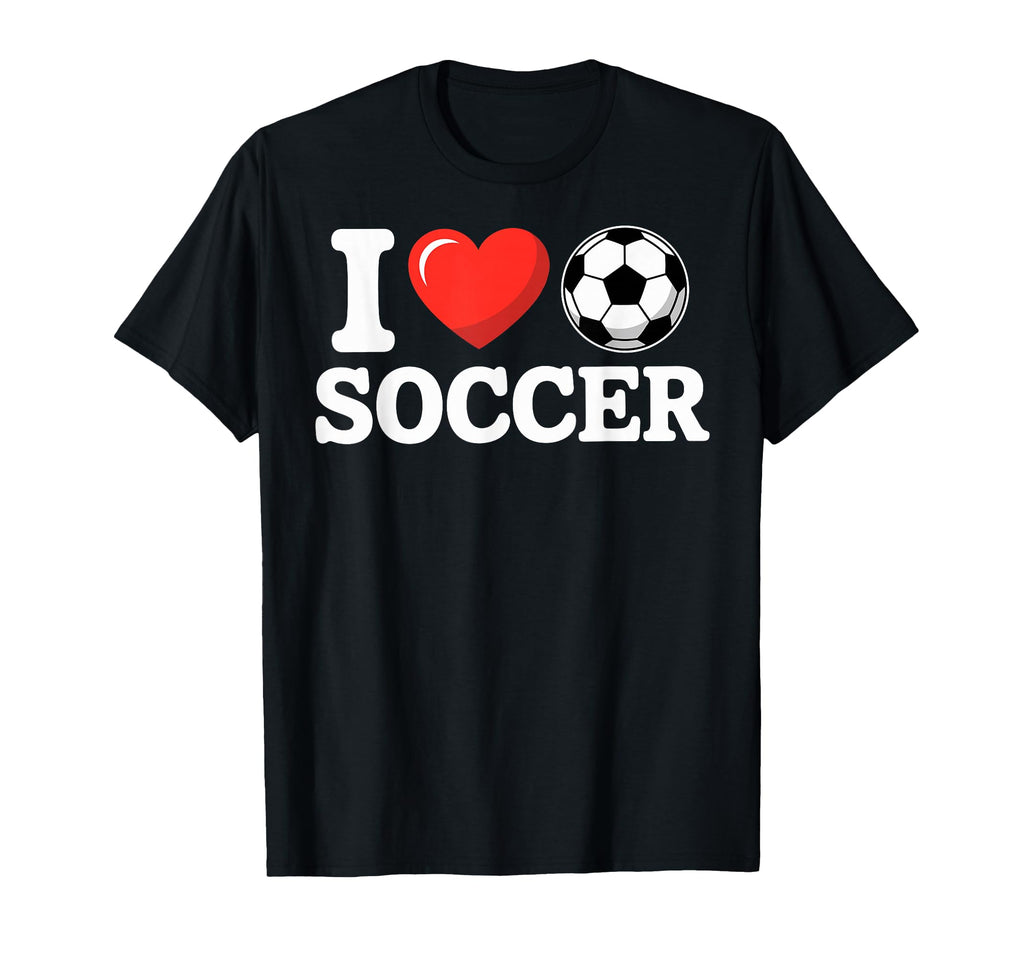 I Love Soccer Goalie Player Fan Game T-Shirt - Custom Art Print Men Women - T-Shirt, Sweatshirt, Hoodie