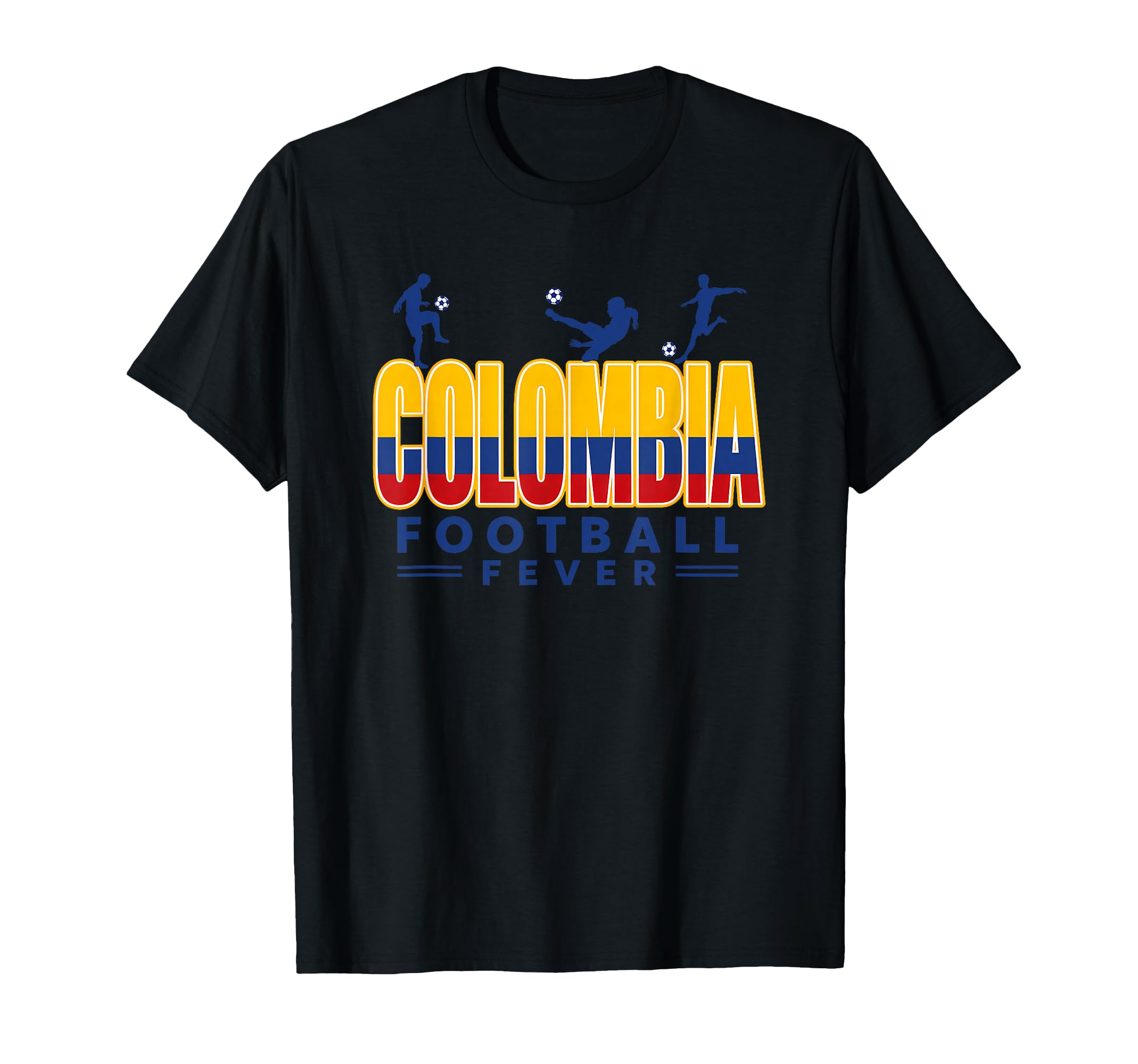 Colombia Football Fever 2026 Soccer Fans T-Shirt - Novelty Apparel Unisex - T-Shirt, Sweatshirt, Hoodie