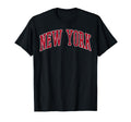 New York Preppy Varsity Sports Red T-Shirt - Streetwear Style Men Women - T-Shirt, Sweatshirt, Hoodie