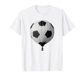Soccer Hot Air Balloon Soccer Ball T-Shirt - Fun Novelty Design for Adults - T-Shirt, Sweatshirt, Hoodie