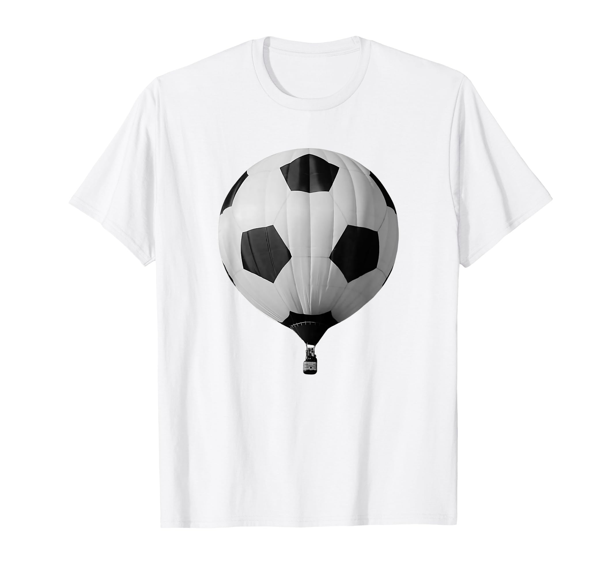 Soccer Hot Air Balloon Soccer Ball T-Shirt - Fun Novelty Design for Adults - T-Shirt, Sweatshirt, Hoodie