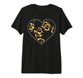 Soccer Ball Heart Leopard Football T-Shirt - Minimalist Print for Adults - T-Shirt, Sweatshirt, Hoodie