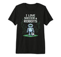 Kawaii Love Soccer Robots Just Who T-Shirt - Custom Art Print for Adults - T-Shirt, Sweatshirt, Hoodie