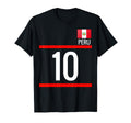 Peru Soccer Peruvian Football Futbol 10 T-Shirt - Trendy Graphic Unisex - T-Shirt, Sweatshirt, Hoodie