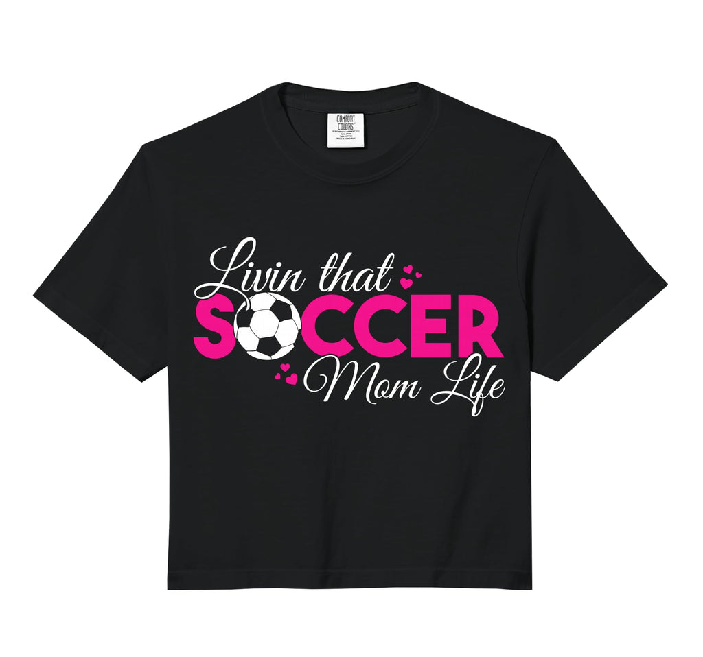 Livin That Soccer Mom Life Funny Hoodie - Fun Novelty Design Men Women - T-Shirt, Sweatshirt, Hoodie
