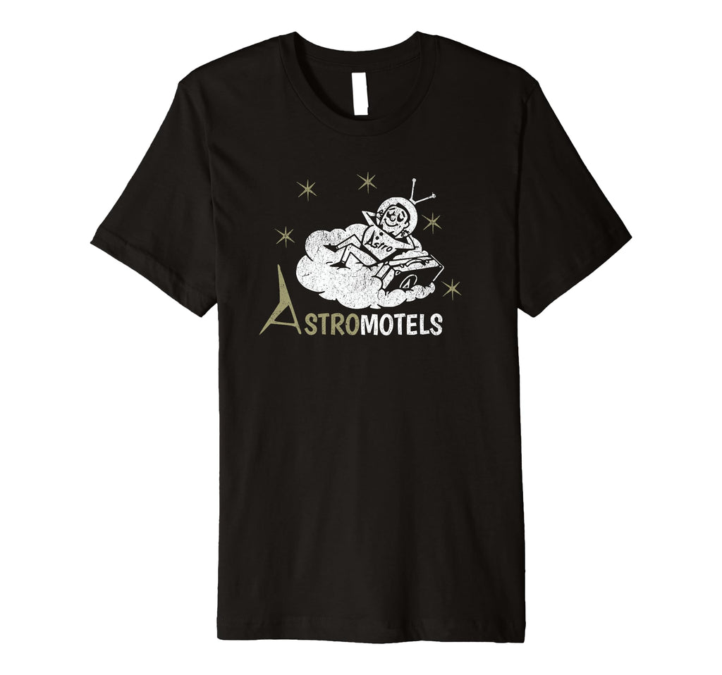Hotel Matchbook Astro Motels 50S Spaceman T-Shirt - Graphic Print Men Women - T-Shirt, Sweatshirt, Hoodie