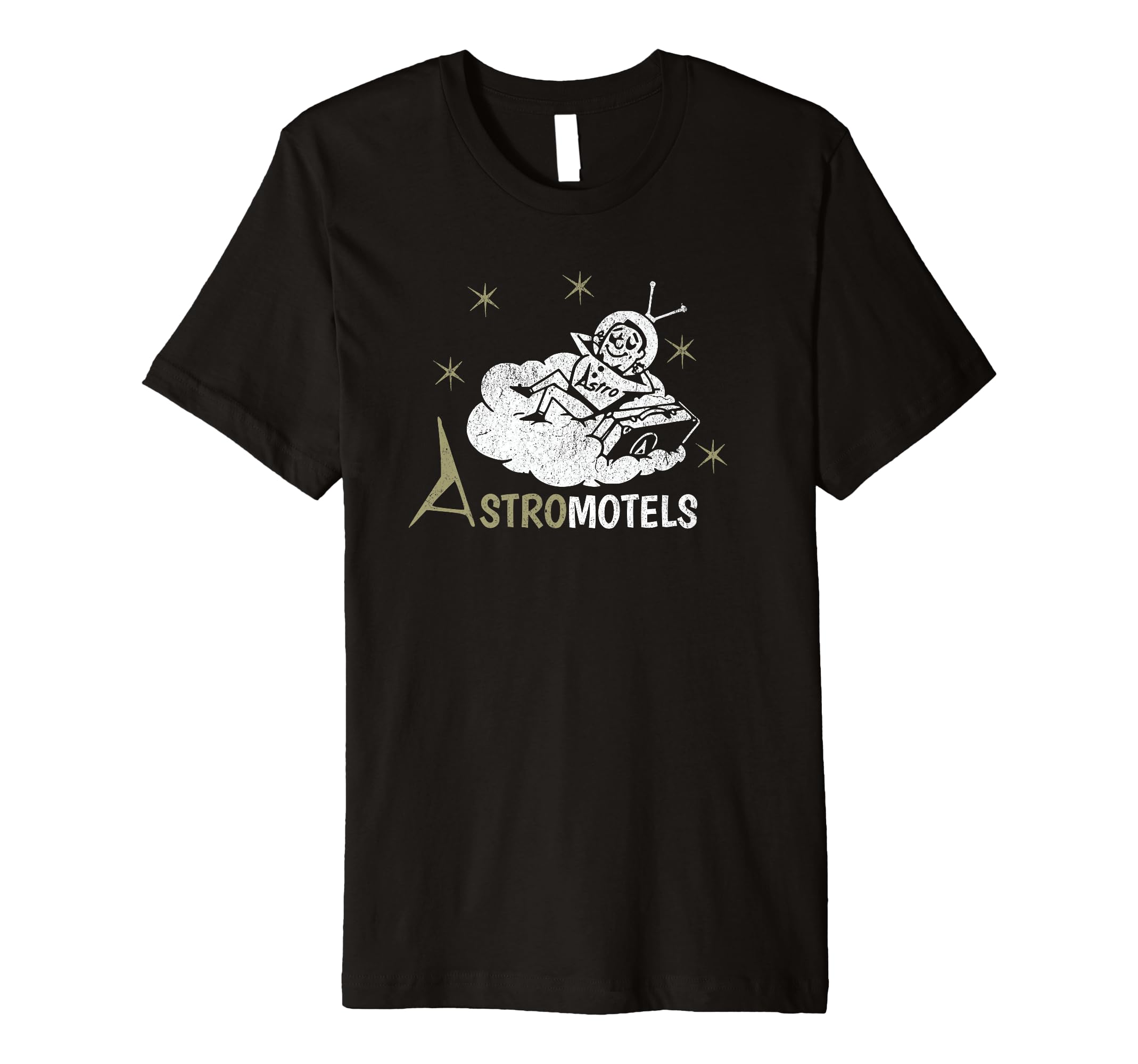 Hotel Matchbook Astro Motels 50S Spaceman T-Shirt - Graphic Print Men Women - T-Shirt, Sweatshirt, Hoodie