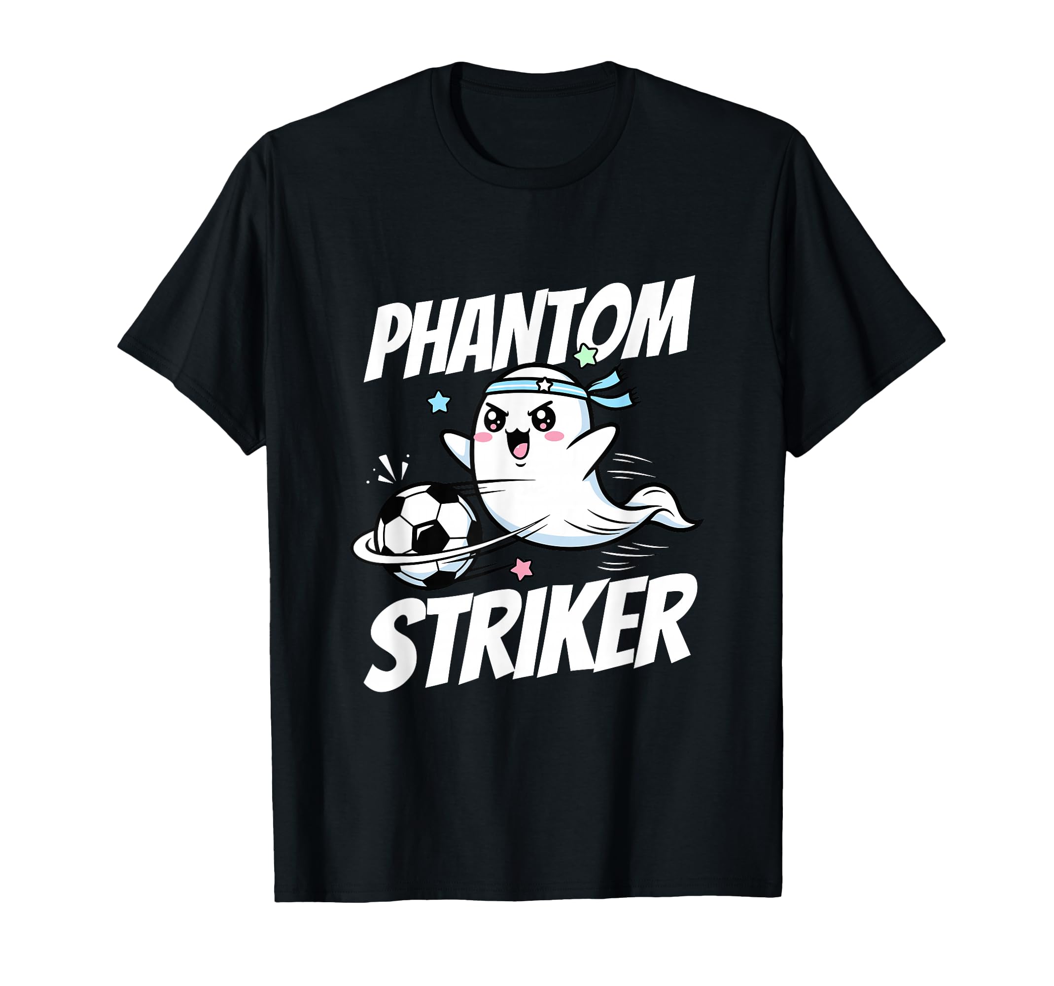 Phantom Striker Funny Ghost Soccer T-Shirt - Aesthetic Graphic for Adults - T-Shirt, Sweatshirt, Hoodie