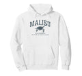 Malibu California Beach Surf Club Coastal Hoodie - Unique Graphic Unisex - T-Shirt, Sweatshirt, Hoodie