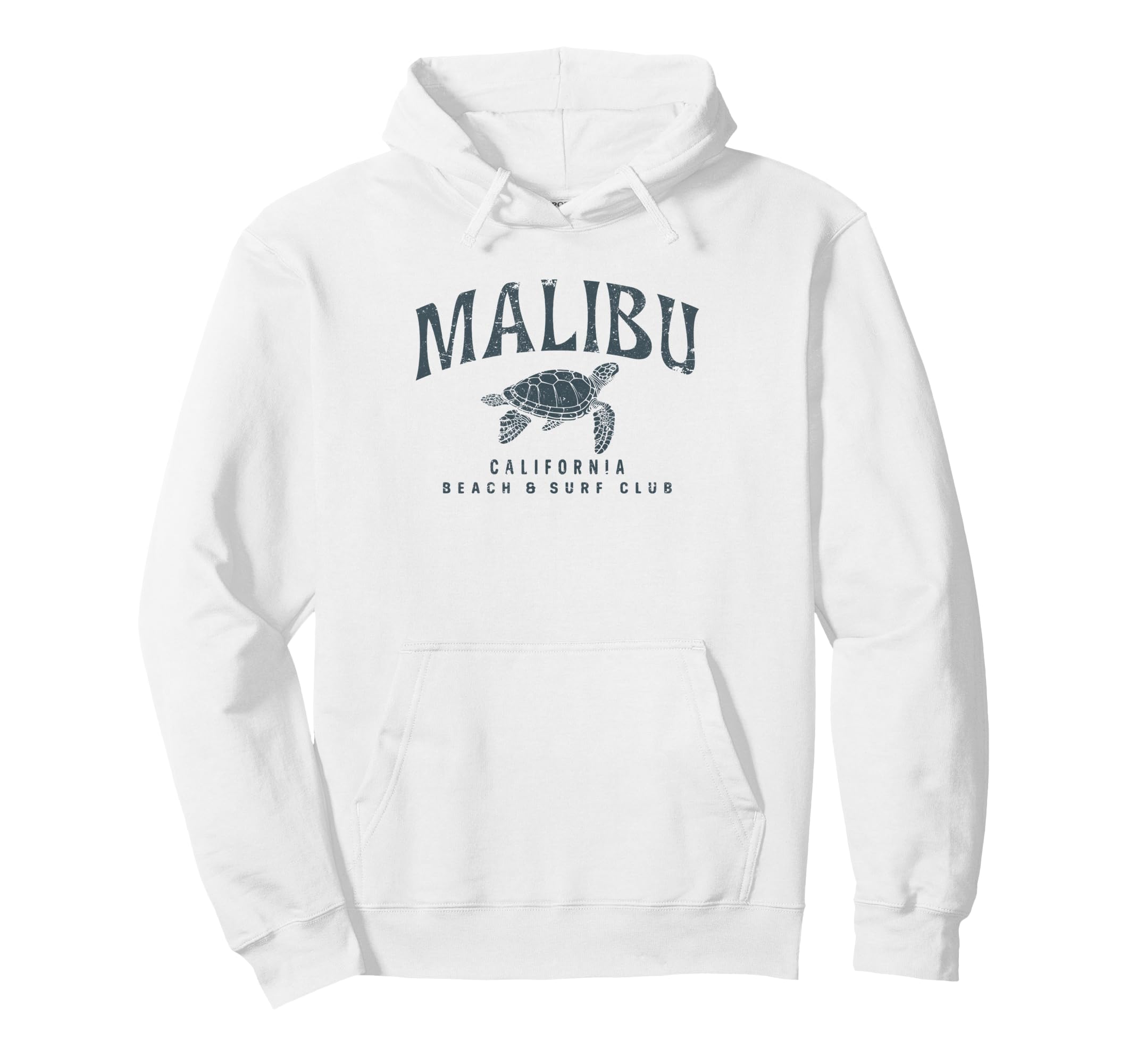 Malibu California Beach Surf Club Coastal Hoodie - Unique Graphic Unisex - T-Shirt, Sweatshirt, Hoodie