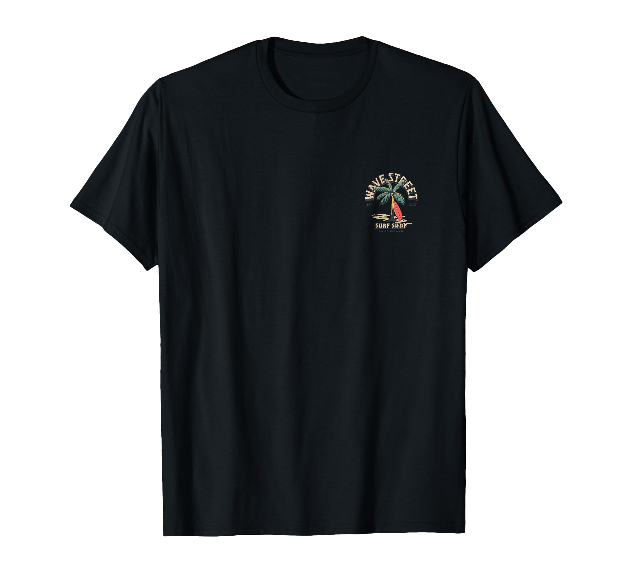 Wave Street Surf Beach Bum T-Shirt - Fun Novelty Design for Adults - T-Shirt, Sweatshirt, Hoodie