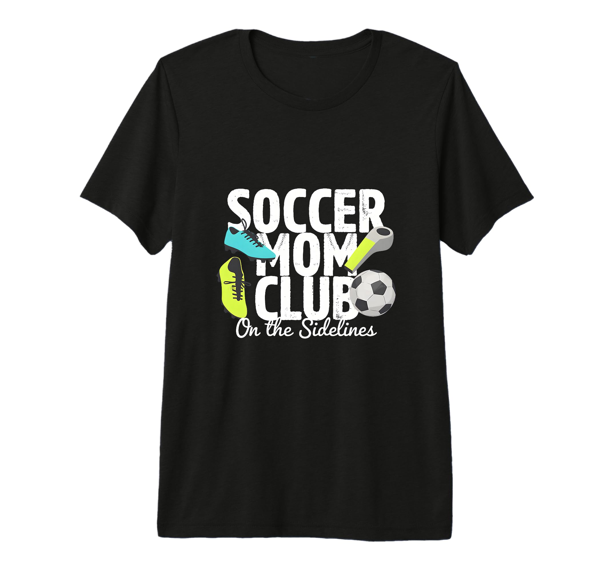 Soccer Mom Club Sidelines Pride Tri T-Shirt - Custom Art Print for Adults - T-Shirt, Sweatshirt, Hoodie