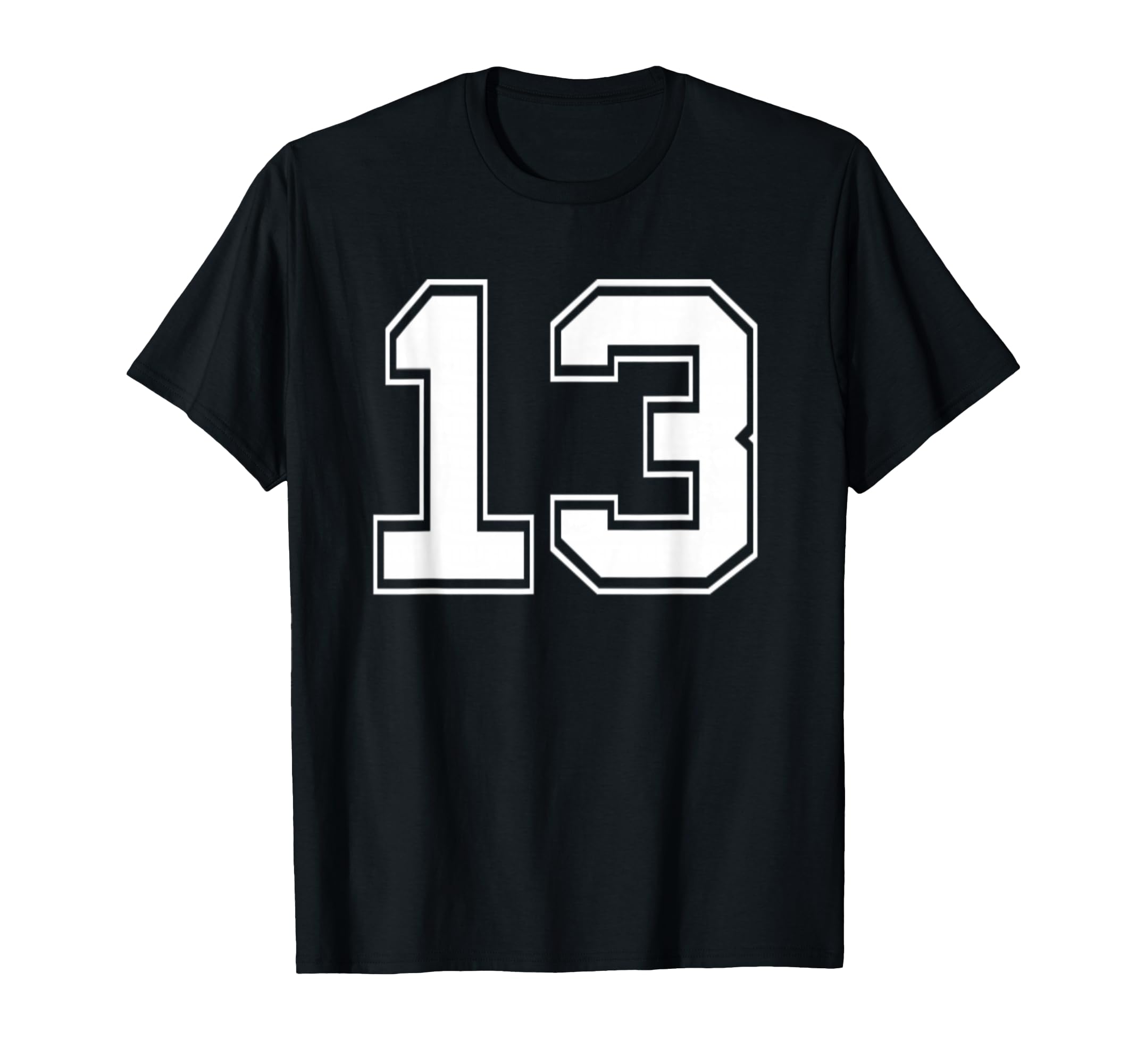 Number 13 Baseball Football Soccer T-Shirt - Streetwear Style for Adults - T-Shirt, Sweatshirt, Hoodie