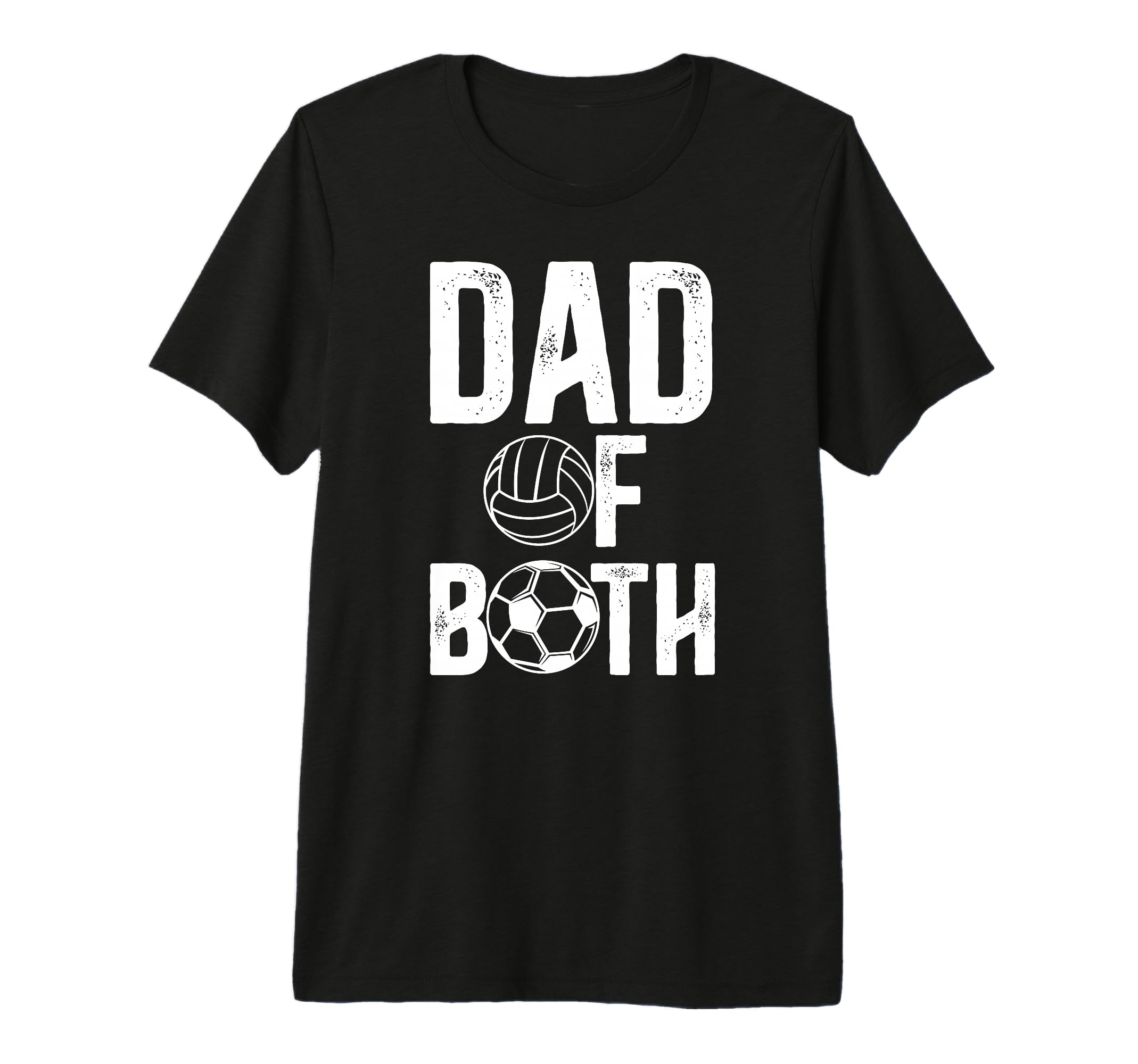 Mens Dad Both Proud Soccer Volleyball T-Shirt - Unique Graphic Men Women - T-Shirt, Sweatshirt, Hoodie