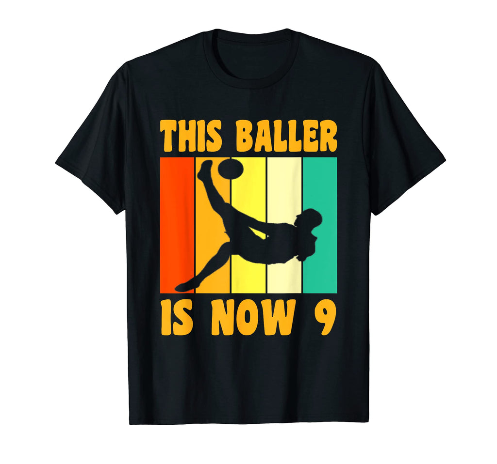 Happy 9Th Birthday 9 Year Old Soccer T-Shirt - Unique Graphic for Adults - T-Shirt, Sweatshirt, Hoodie