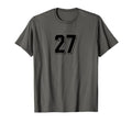 Number 27 80S 90S Soccer Team Jersey T-Shirt - Graphic Print Unisex - T-Shirt, Sweatshirt, Hoodie