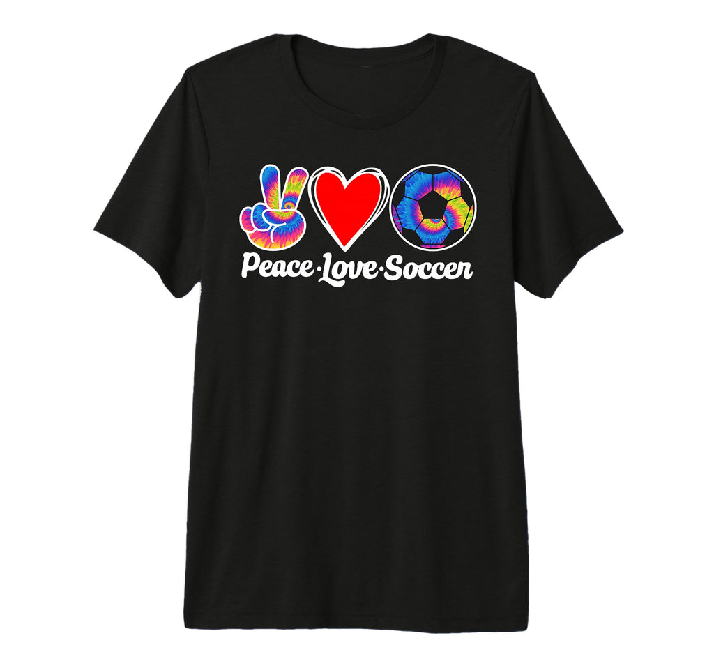 Peace Love Soccer Heart Ball Gift Hoodie - Aesthetic Graphic for Adults - T-Shirt, Sweatshirt, Hoodie