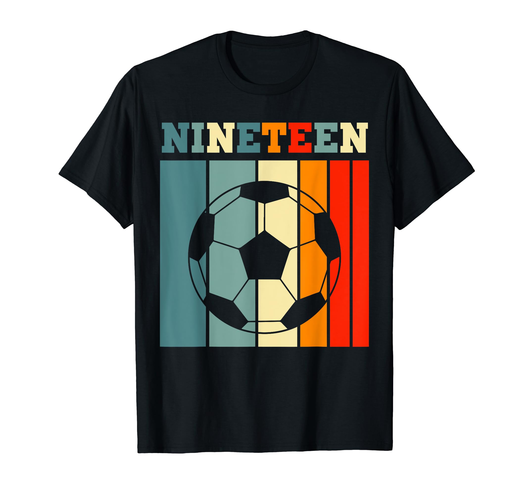 Nineteen 19Th Soccer Birthday Party 19 T-Shirt - Minimalist Print Unisex - T-Shirt, Sweatshirt, Hoodie