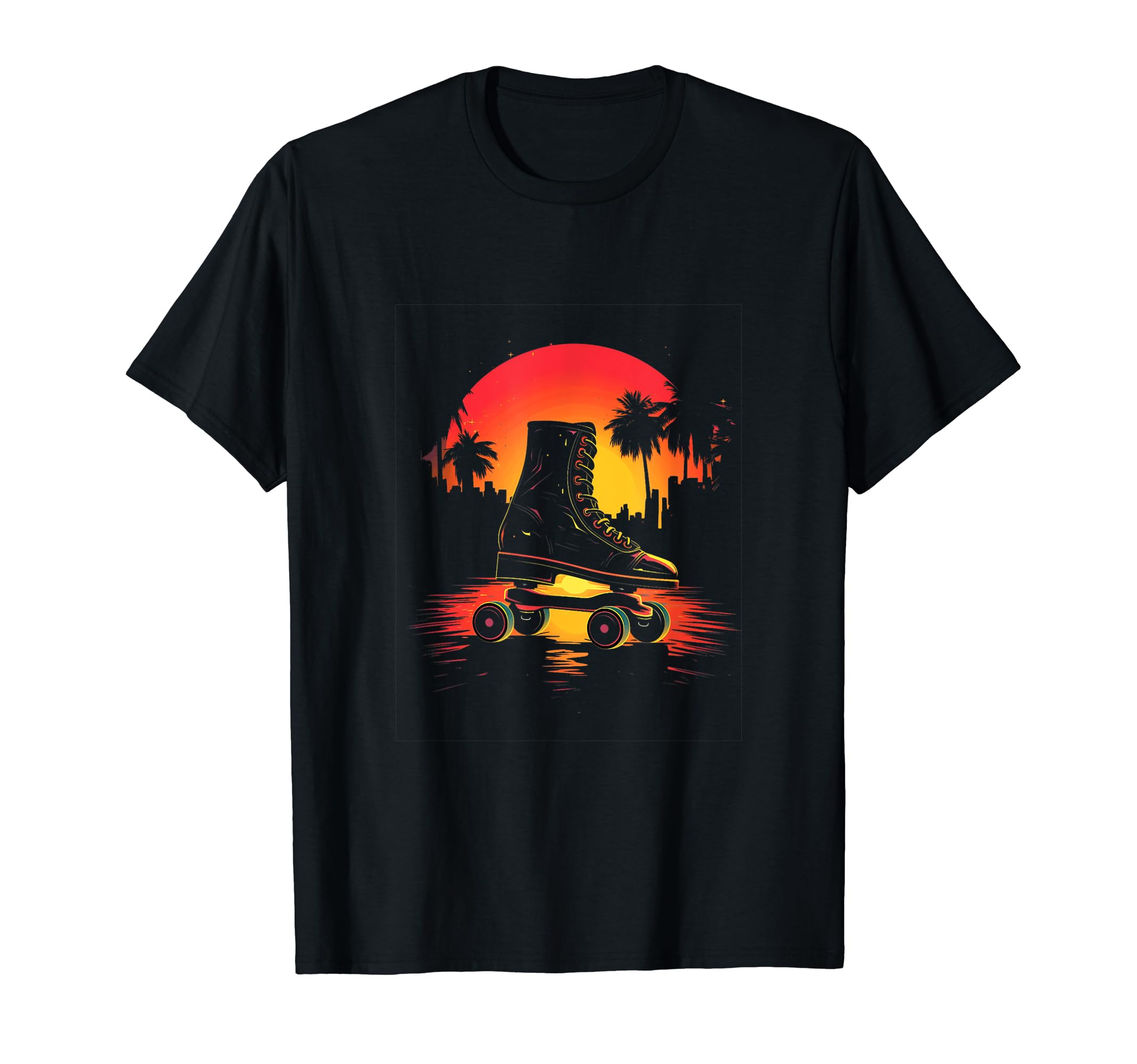 Roller Skates Roller Skating Skater T-Shirt - Trendy Graphic for Adults - T-Shirt, Sweatshirt, Hoodie