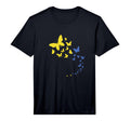 Mens Ukraine Flag Ukrainian Butterfly T-Shirt - Trendy Graphic for Adults - T-Shirt, Sweatshirt, Hoodie