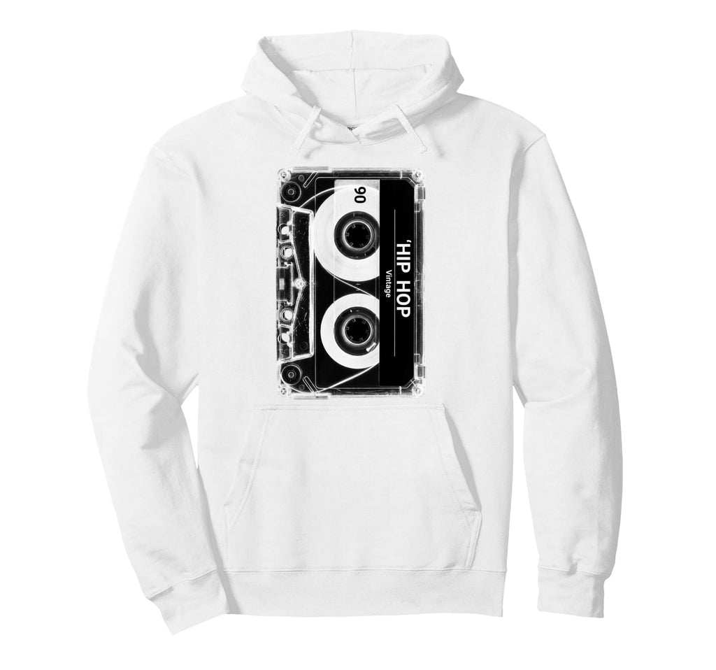 Hip Hop Cassette Tape Throwback Hoodie - Custom Art Print Unisex - T-Shirt, Sweatshirt, Hoodie