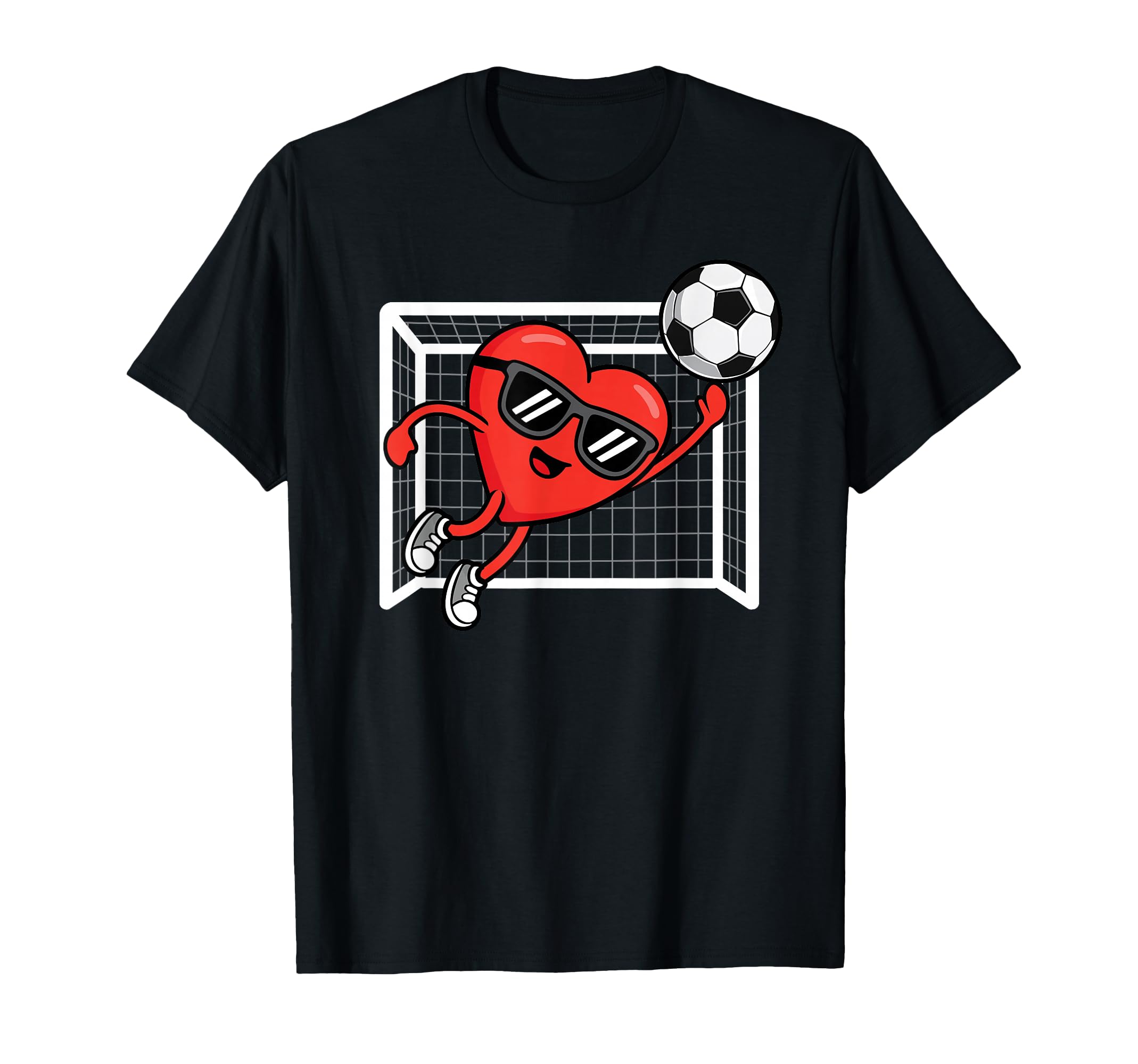 Funny Soccer Valentines Day Heart T-Shirt - Streetwear Style Men Women - T-Shirt, Sweatshirt, Hoodie