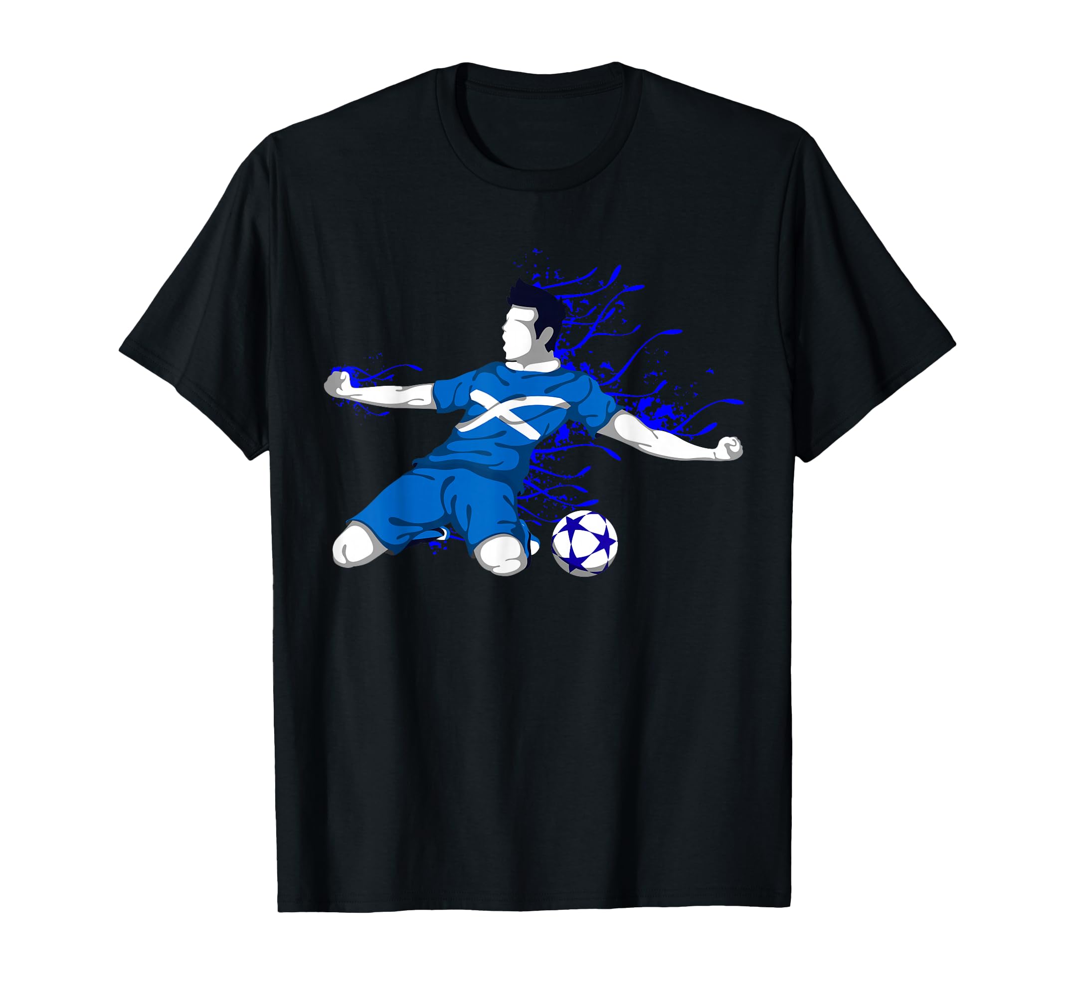 Scotland Soccer Fans Jersey Scottish T-Shirt - Graphic Print Unisex - T-Shirt, Sweatshirt, Hoodie